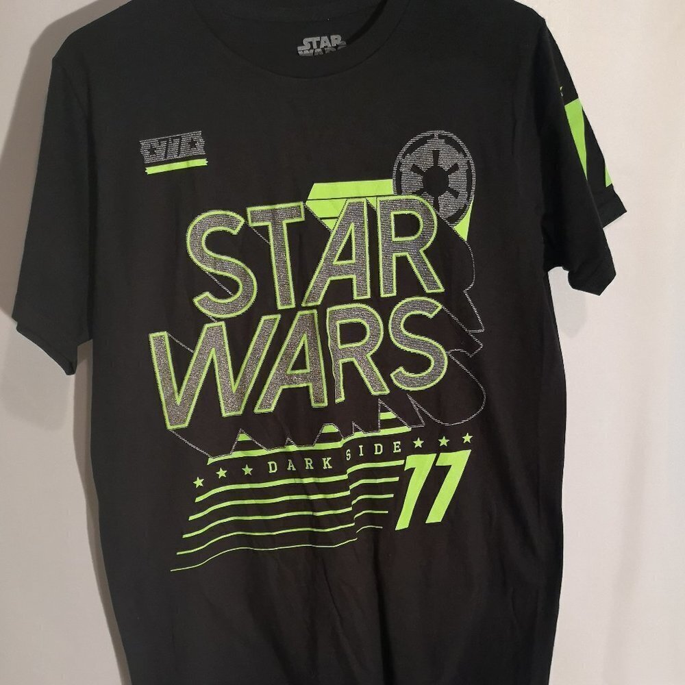 Star Wars Ladies Size Medium Black Short Sleeve 100% Cotton T-shirt